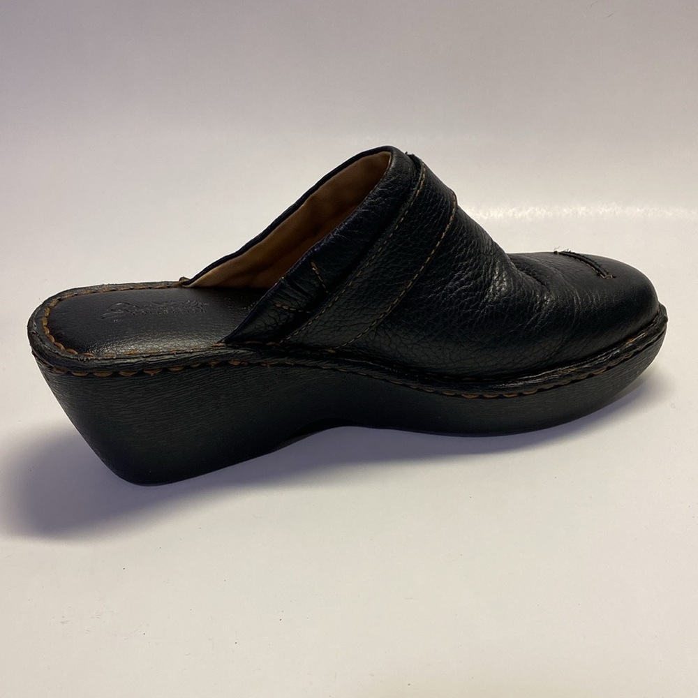 CABELA’S Sandhills Collection Leather Clogs Size 8M Black - Picture 6 of 7